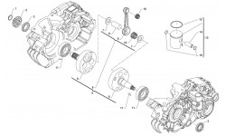 ALBERO MOTORE E PISTONE - TM Kart KZ-R3