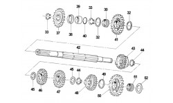 ALBERO SECONDARIO TM Kart KZ10 KZ10B 